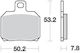 Sbs Brake Pads Kh266 Maxi Carbon Carbon Tech Black