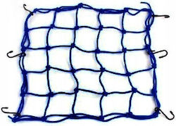 Strong Blue Cargo Net Helmet Motorcycle Scooter Quad Atb