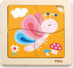 Puzzle din lemn pentru copii 18pcs Viga Toys