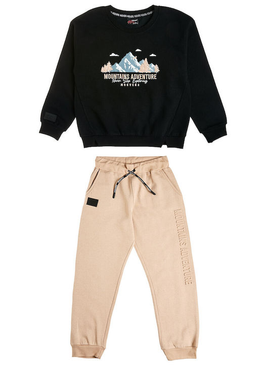 Kids Tracksuit With Top Black