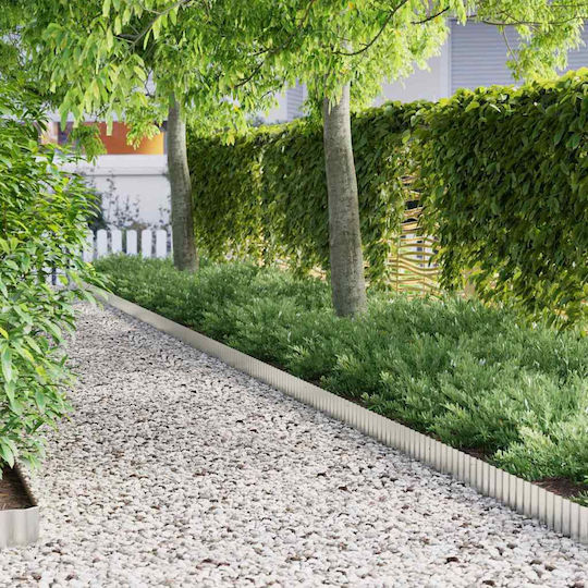vidaXL Metallic Garden Hedge in Silver Colour