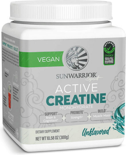 Sunwarrior "active Creatine Μονοϋδρική Κρεατίνη Active Creatine Monohydrate 300gr