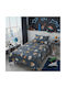 Casa Colori Set Single Sheets with Elastic Band Cotton Ccssl100e-n9 100x200cm 3 Pieces