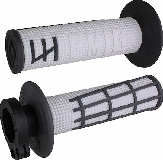Χειρολαβές Μοτοσυκλέτας Motocross Odi Emig 2.0 Lock-on White Graphite