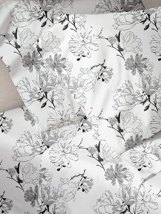 Sunshine Παπλωματοθήκη Μονή 170x250 Menta Grey