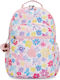 Kipling Seoul Lap School Backpack Flower Stamp 27 Litres 35 x 20.5 x 44 cm