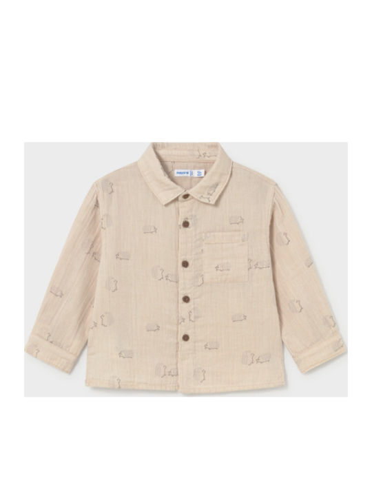 Kids Long-Sleeved Shirt Skour Beige