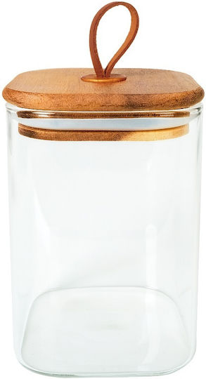 Espiel Espiel Lebensmittelgläser & Behälter Vase für Kaffee / Zucker / Tee / Getreide mit Kunststoff Deckel Transparent 580ml