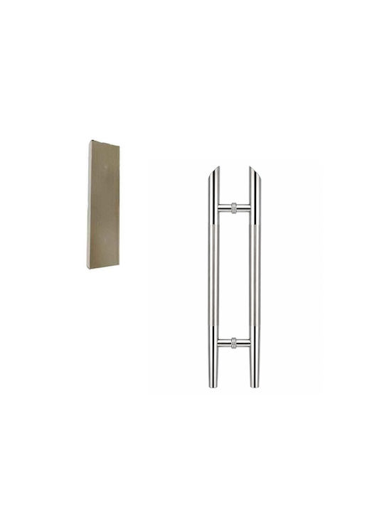 Front Door Handle Pair 610mm Stainless Steel