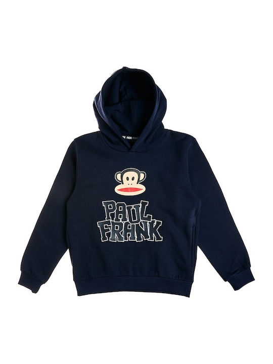 Kinder-Sweatshirt mit Blauer Kapuze