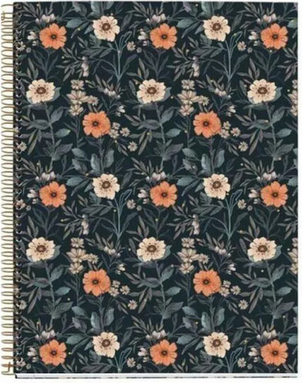 Miquelrius Spiral School Notebook Ruled A4 100 Paper Sheets 4 Subjects Bloom
