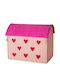 Rice Children's Fabric Pink Storage Box