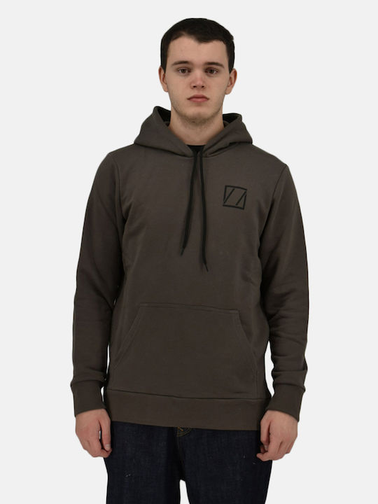 Cover Jeans Hooded Sweatshirt Khaki