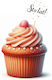 Toppery 100 Years White Background Black Text 6pcs