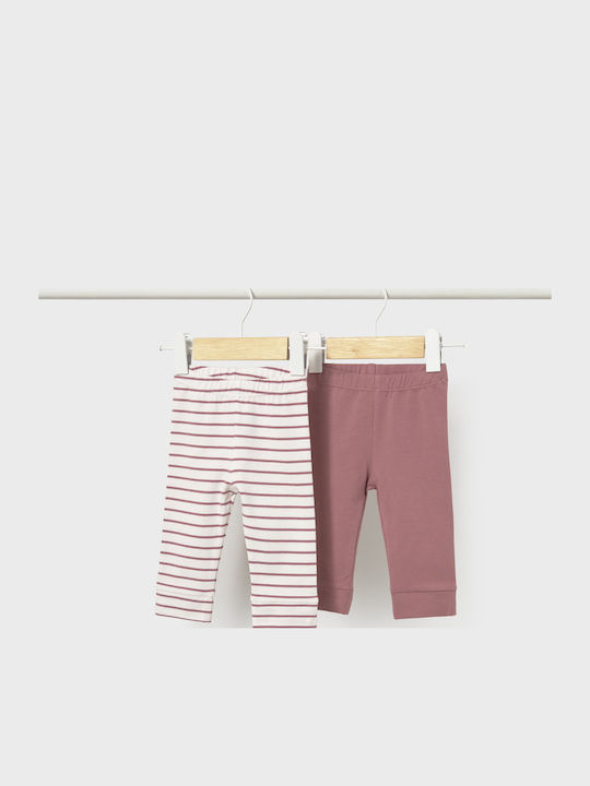 Kinderleggings Lang Rot Set