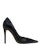 Patent Leather Heels with High Heel Black