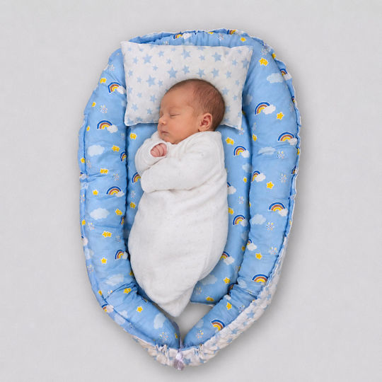 Kamtex Baby Perna Pentru Bebeluş Nest Albastru Deschis 40x64cm