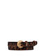 Leather Women's Belt Brown