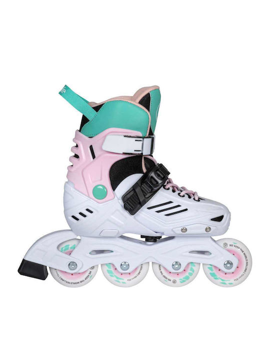 Playlife Inline Adjustable Rollers White Children's