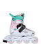 Playlife Inline Adjustable Rollers White Children's