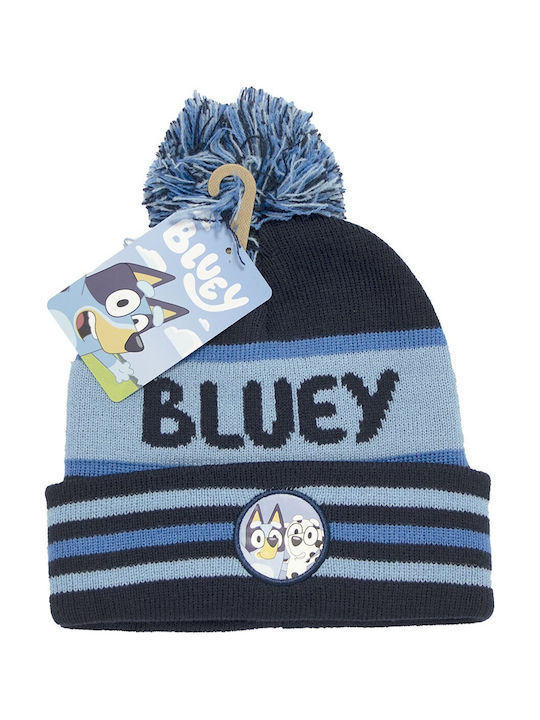 Kids Knitted Beanie Navy Blue