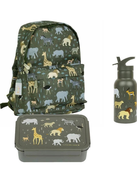 A Little Lovely Company Savanna Set școlar 7lt