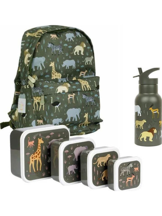 A Little Lovely Company Savanna Set școlar 7lt