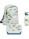 A Little Lovely Company Vehicles School Set 7lt
