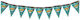 Festa Partydekorationen Kunststoff Girlande 3m Game On
