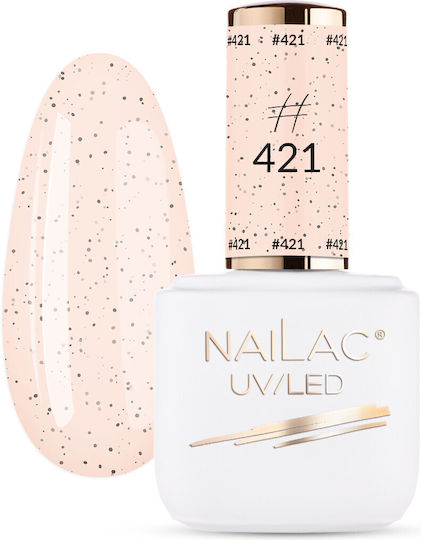 NaiLac Nail Lacquer Lang anhaltend Schnelltrocknend Beige #421 7ml