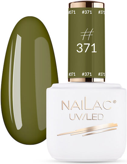 NaiLac Βερνίκι Νυχιών Μακράς Διαρκείας Quick Dry Πράσινο #371 7ml