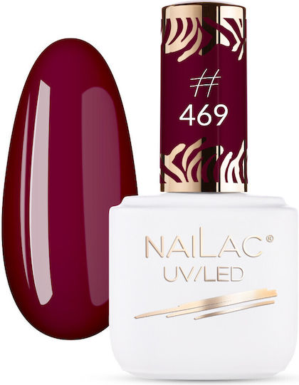 NaiLac Βερνίκι Νυχιών Μακράς Διαρκείας Quick Dry Μπορντό #469 7ml