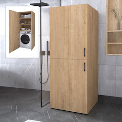 Megapap Ντουλάπι Μπάνιου Πλυντηρίου 70x70x180cm Δρυς GP041-0139,2
