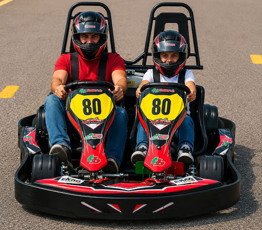 20' Driving 2-Seater Karts Track 4 Persons