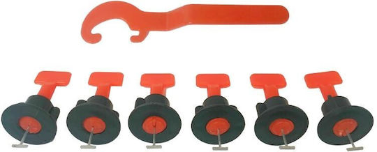 Reusable Leveling System Silvertools 50 Clips + Key S10813