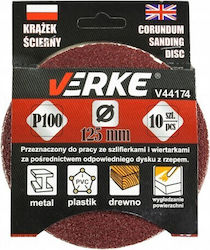 Abrasive Disc 125mm P120 10pcs V44175 Verke