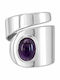 Polytimo Women's Ring with Amethyst from Silver