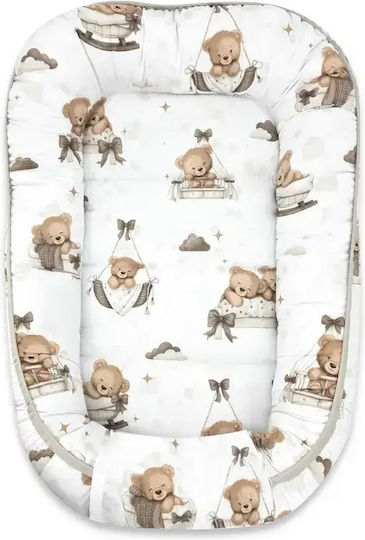MimiNu Pernă pentru bebeluși Nest Teddy Bear Dreams Bej 55x75εκ.