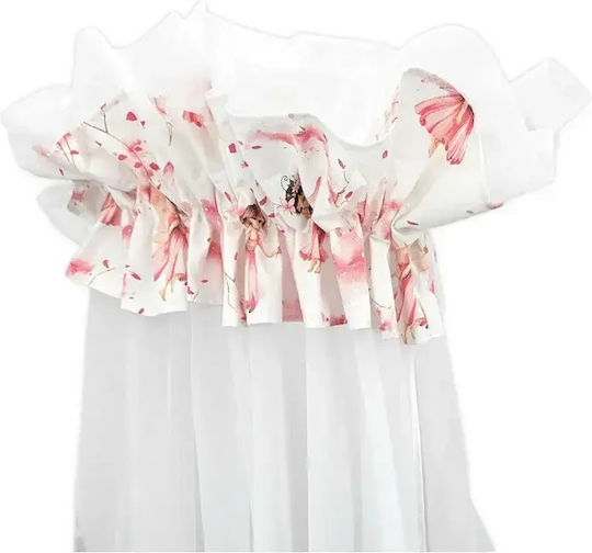 Qmini Plasă Impotriva Țânțarilor Bebe Din Tulle Cu Suport De Bază Multicolor 400x170cm