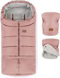 Petite & Mars Universal Husă Pentru Cărucior Impermeabilă Roz cu Căptușeală Fleece 100x48cm Petite & Mars Universal Husă Pentru Cărucior Impermeabilă Roz cu Căptușeală Fleece 100x48cm