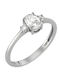 Ioannis Kosmima Single Stone Ring In 9K White Gold With Zircon