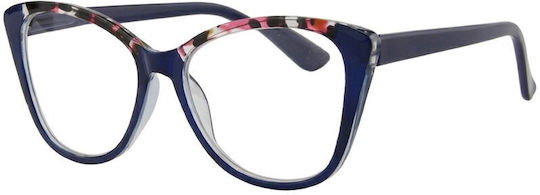 Aegean Dolphin Clip On Damen Lesebrillen +1.00 in Blau Farbe Dolphin-10698-Blue-100_33860
