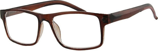 Aegean Dolphin Clip-On Lesebrillen +4.00 in Braun Farbe Dolphin-10700-brown-400_33986
