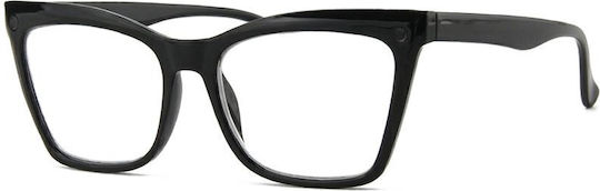 Aegean Dolphin Clip-On Lesebrillen +2.00 in Schwarz Farbe Dolphin-10699-Black-200_33901