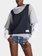 Γυναικεία Μπλούζα Blue Navy/grey Melange/white