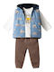 Kids Tracksuits Light Blue Set 3 Pieces