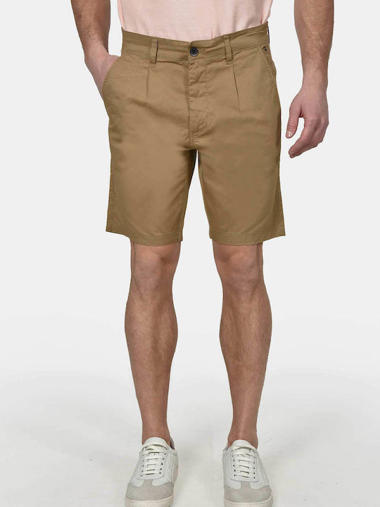 Berto Lucci Pantaloni Scurți Bărbați Chino Camel