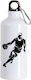 Water Bottle Basketball 600ml White