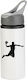 Water Bottle Basketball 650ml White Grey Cap