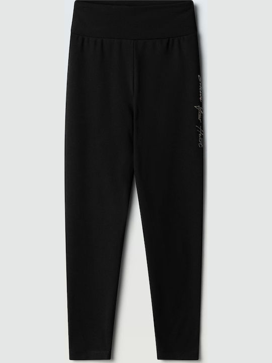 Evita Kinderleggings Lang Schwarz